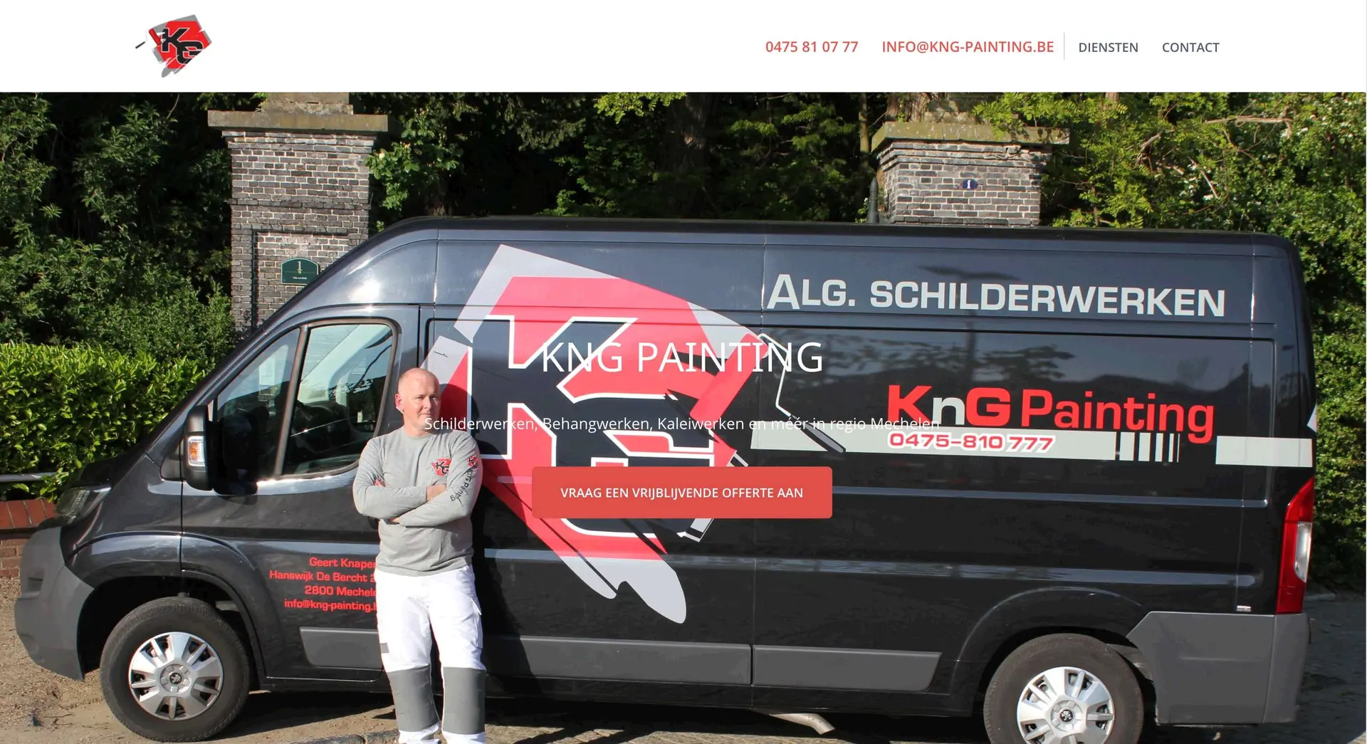 Schilderwerken KnG Painting - Webdesign Antwerpen
